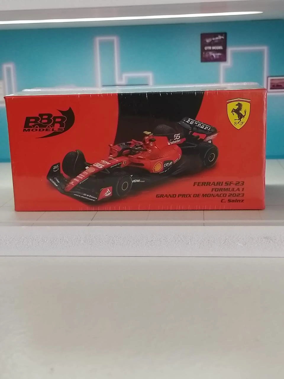 BBR 1/64 Diecast BBRFER64022 Ferrari F1 SF23 #55 2023 GP de Mónaco - C. Sainz – photo 2